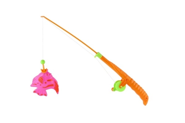 Igra ribe/ribič magnetna plastika 3kosi+palica plastika 34cm barvni mix na kartici