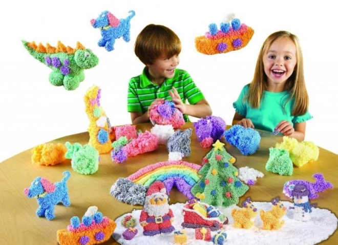 PlayFoam4 Modelina/Plastelina kroglična z dodatki 7 barv
