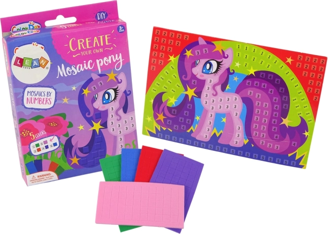 Mozaikna sestavljanka Pony za otroke