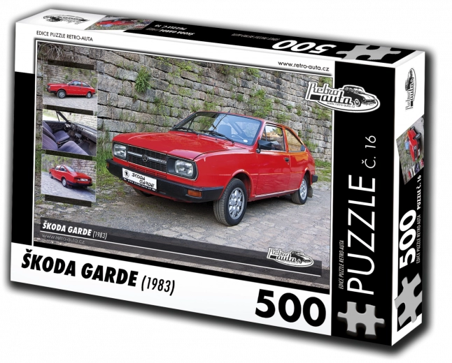 RETRO-AUTA Puzzle Škoda Garde 1983 500 koščkov