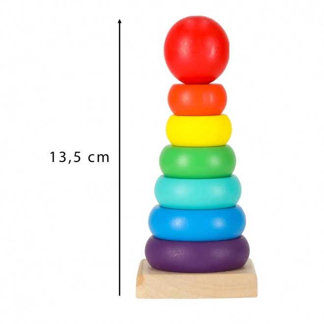 Mavrični leseni stolp