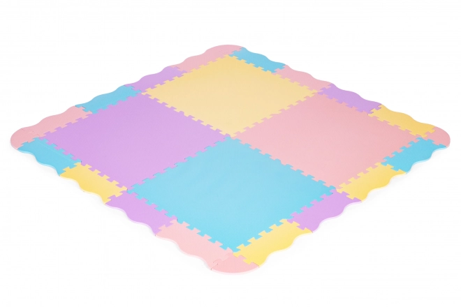 Pisano otroški penasti igralni prostor z ograjo 141,5x141,5 cm 24 kosov IPLAY