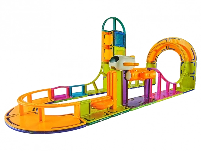 Gradbene magnetne kocke Sky Track 61 kosov