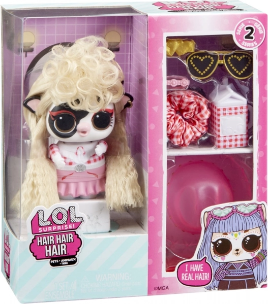 L.O.L. Surprise! Hair Hair Hair Pets serija 2 – ljubljenček s pravimi lasmi