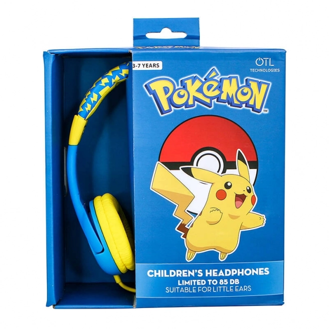 Žične slušalke za otroke OTL Pokemon Pikachu (modro-rumena)