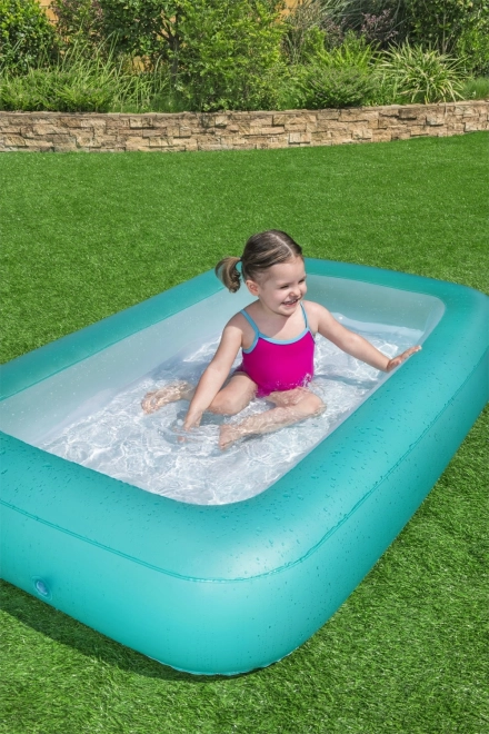 BESTWAY Pravokoten otroški napihljiv bazen 2+ 165x104x25cm + napihljivo dno