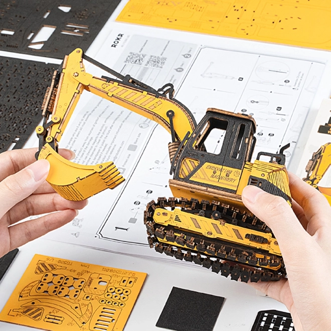 RoboTime lesene 3D puzzle - Bager