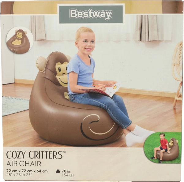 Napihljiv otroški stol BESTWAY – Opica