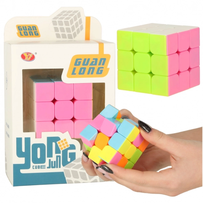 Uganka kocka 3 x 3 neon
