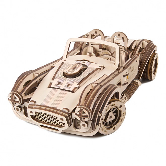 Ugears 3D lesena mehanska sestavljanka Drift dirkalnik Cobra