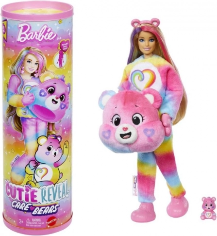 Barbie Cutie Reveal Medvedki Care Bears Serija 2 Rožnata