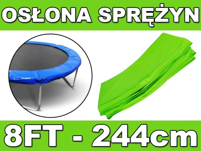 Zaščitni obroč vzmeti SkyRamiz Zeleni za vrtni trampolin 244 cm/8FT