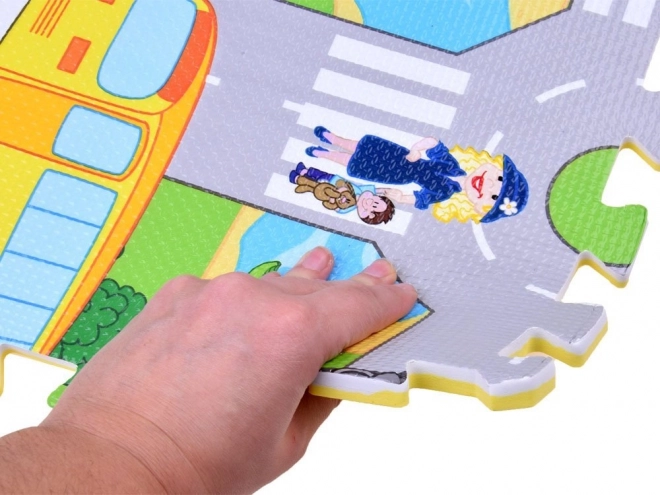 Pena podloga na ulici puzzle EVA ZA2510