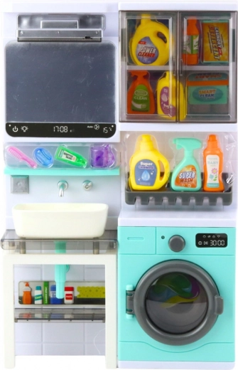 Realističen pralni stroj s svetlobnimi in zvočnimi učinki