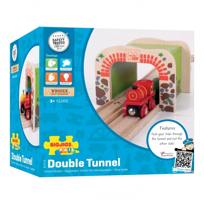 Bigjigs Rail Dvojni železniški tunel