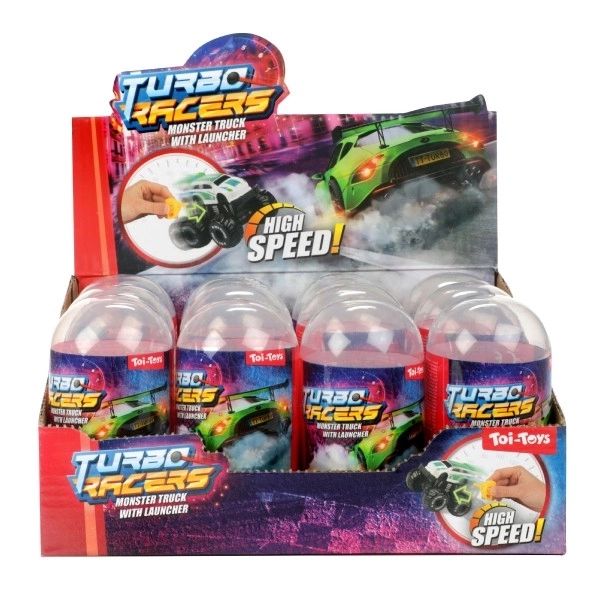 Avto terenskega mini s starterjem plast 4cm v plastičnem jajcu 5x10cm 12kos v škatli