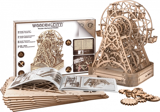 Lesen model ruskega kolesa WOODEN CITY