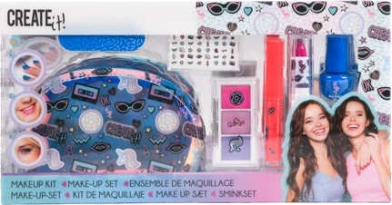 Darilni make-up set s kozmetično torbico na zadrgo CREATE IT!
