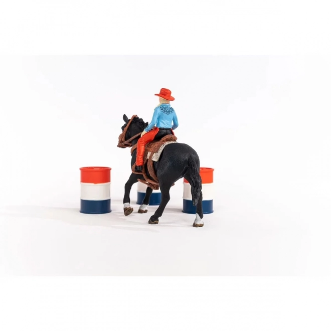 Komplet figuric Farm World Cowgirl in Dirka okoli soda