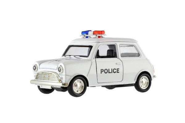Samodejna policijska retro 11cm kovina/plast z vzvratnim navijanjem na baterije s svetlobo 4 vrste