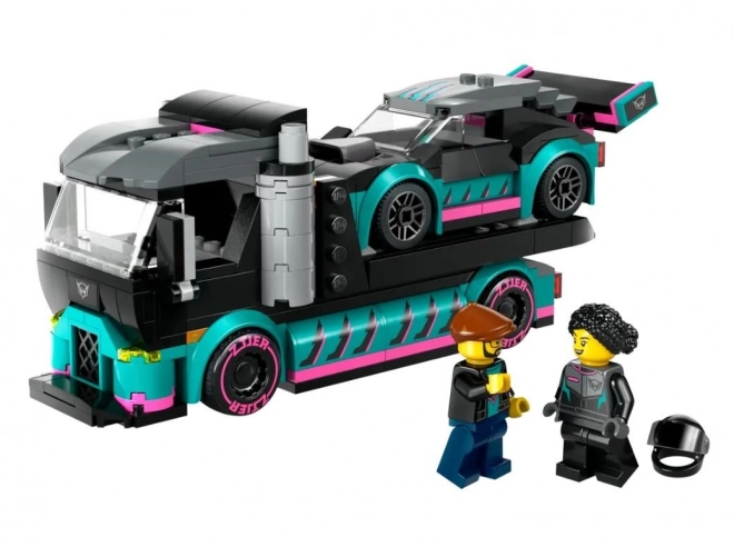 LEGO® City 60406 Tovornjak z dirkalnim avtom