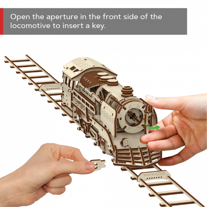 Lesene 3D sestavljanke WOODEN CITY Express s tiri