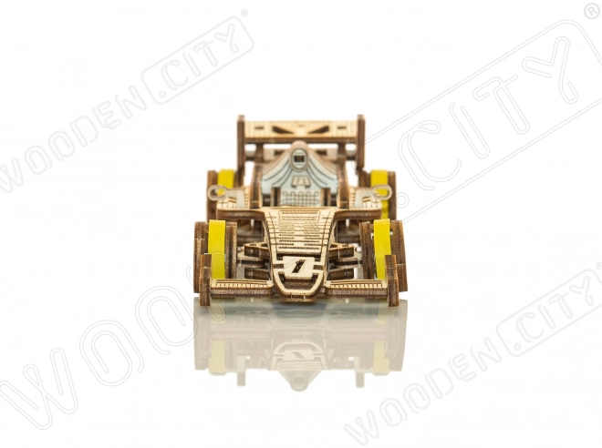 WOODEN CITY 3D sestavljanka Dirkalni avto Bolid 108 delov