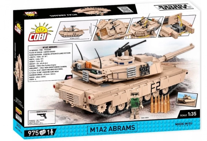 COBI 2622 Oborožene sile Abrams M1A2, 1:35, 982 k, 1 f