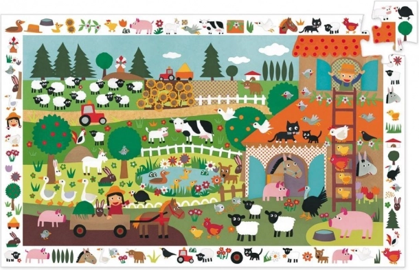 Opazovalne puzzle Kmetija 35 koščkov