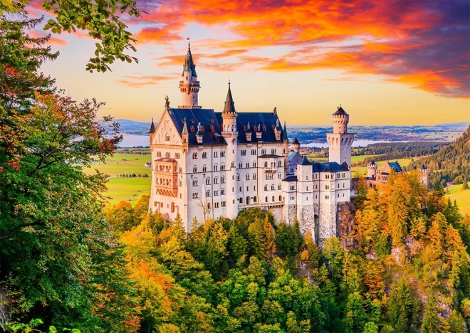 Sestavljanka Grad Neuschwanstein Jesen Nemčija 1000 kosov