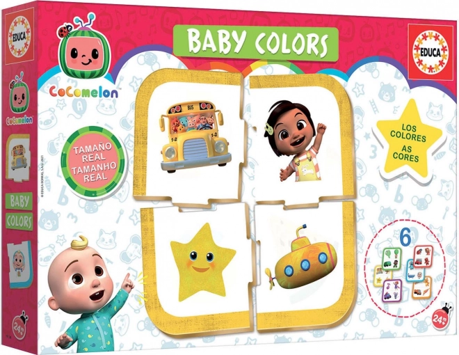 EDUCA Baby puzzle CoComelon: Spoznaj barve 6x4 kosi
