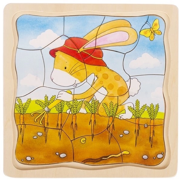 Plastene puzzle Zajec in korenček