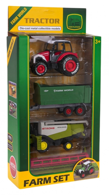 Set kmetijskih vozil Traktor + kombajn