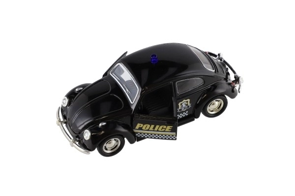 Samodejna policijska retro 11cm kovina/plast z vzvratnim navijanjem na baterije s svetlobo 4 vrste