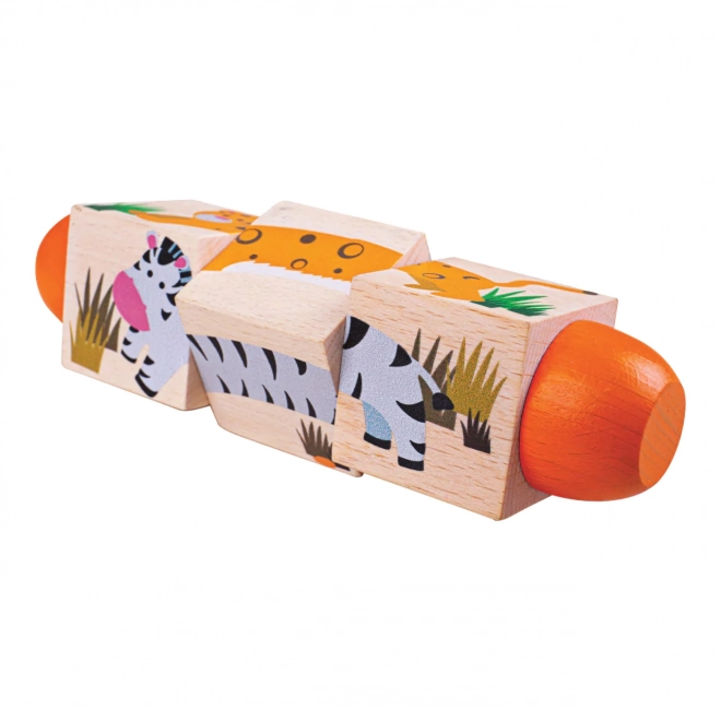Bigjigs Toys Motorni valj Džungelsko življenje
