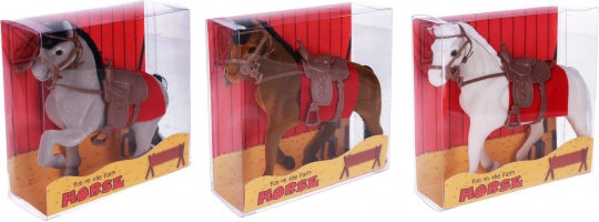 Plišasti konj z dolgo grivo 16 cm
