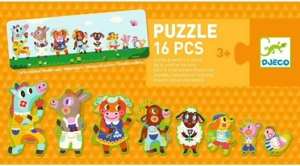 DJECO Puzzle Veliki in Mali na Kmetiji