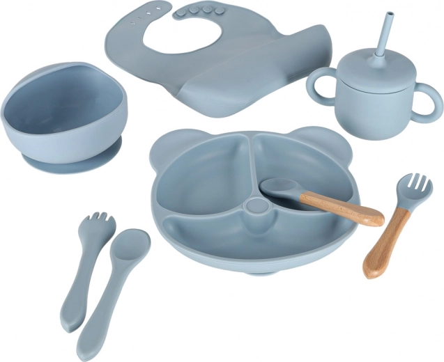 Krožnik in skodelica s priseskom proti razmetavanju