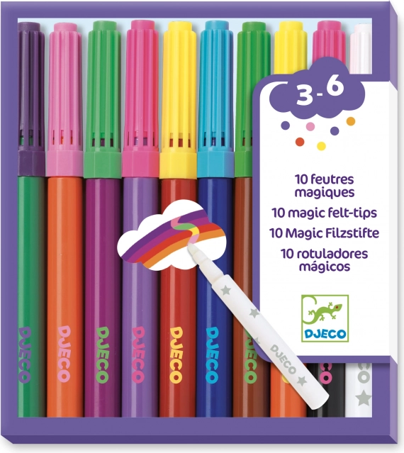 Djeco 10 čarobnih flomastrov