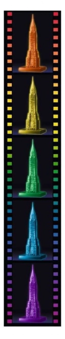 RAVENSBURGER Sijoča 3D sestavljanka Nočna izdaja Chrysler Building 216 kosov