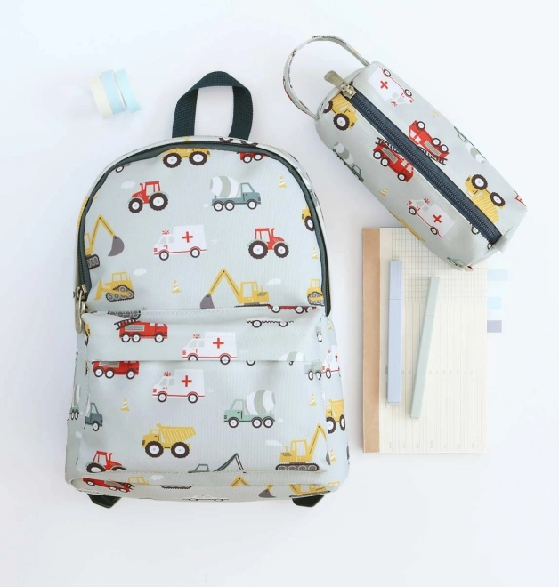 A Little Lovely Company Etui za barvice – Vozila