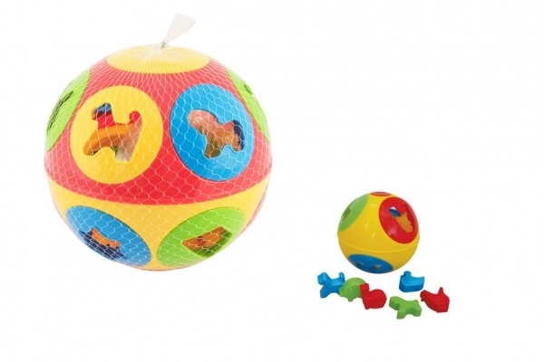 Stavljanje krogel plastika premer 13 cm 2 barvi v mreži 12m+