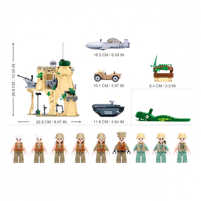 Sluban Army WW2 M38-B1111 Bitka za Iwo Jimo
