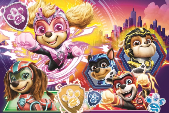 Sestavljanka Tačke na patrulji Mighty Pups 100 kosov za otroke od 5 let