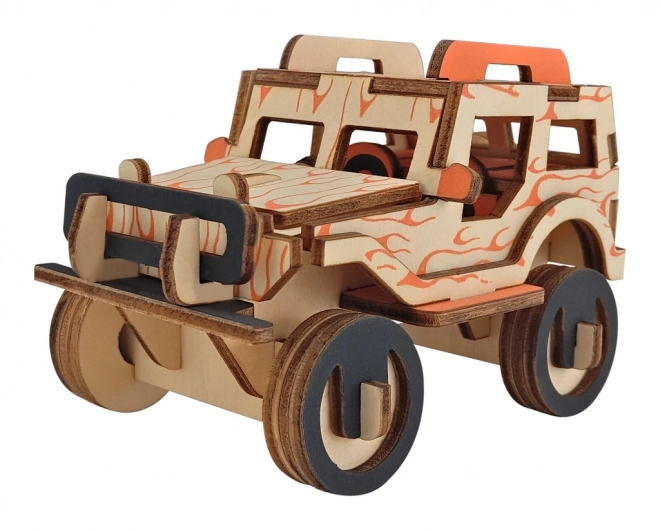 Lesena 3D sestavljanka Jeep