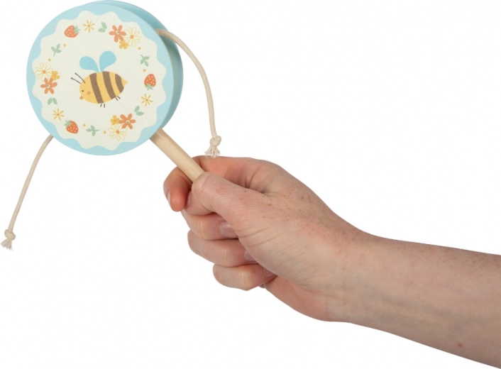 Vesel motiv čebelice in cvetlic