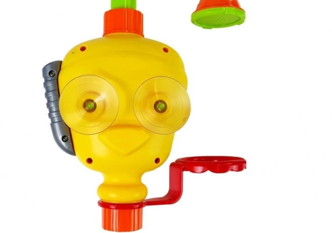 Barvni robot za kopanje z vodopadom in skodelicami