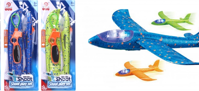 Izstreljevalno letalo s svetlobnimi učinki 34 cm