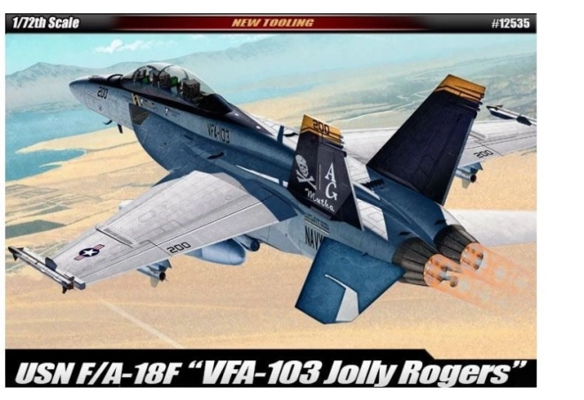 Model plastičnega letala F/A-18F USN VF-103 Jolly Rogers