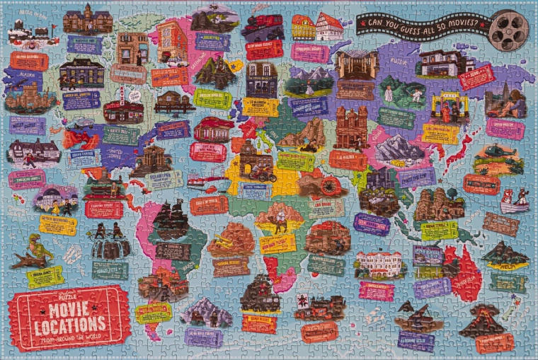 Profesor Puzzle Filmske Lokacije Puzzle 1000 kosov